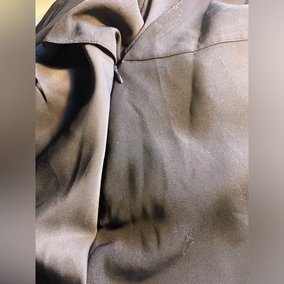 Zara Surplice Wrap Dress Tortoise Shell O-Ring Dress In Black Size Small - Picture 7 of 8